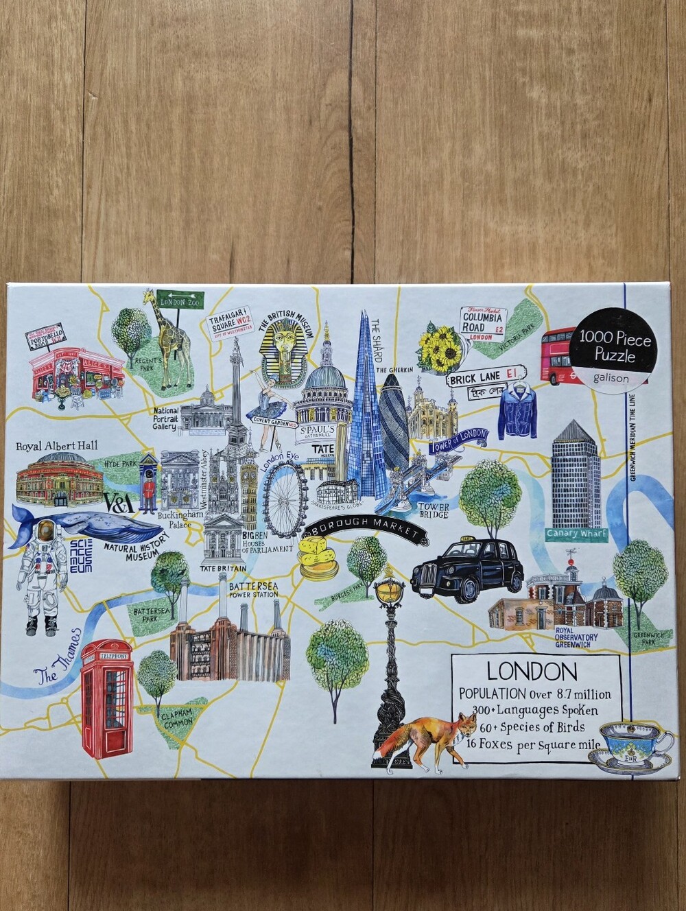Galison 1000 Piece Puzzle - London Map